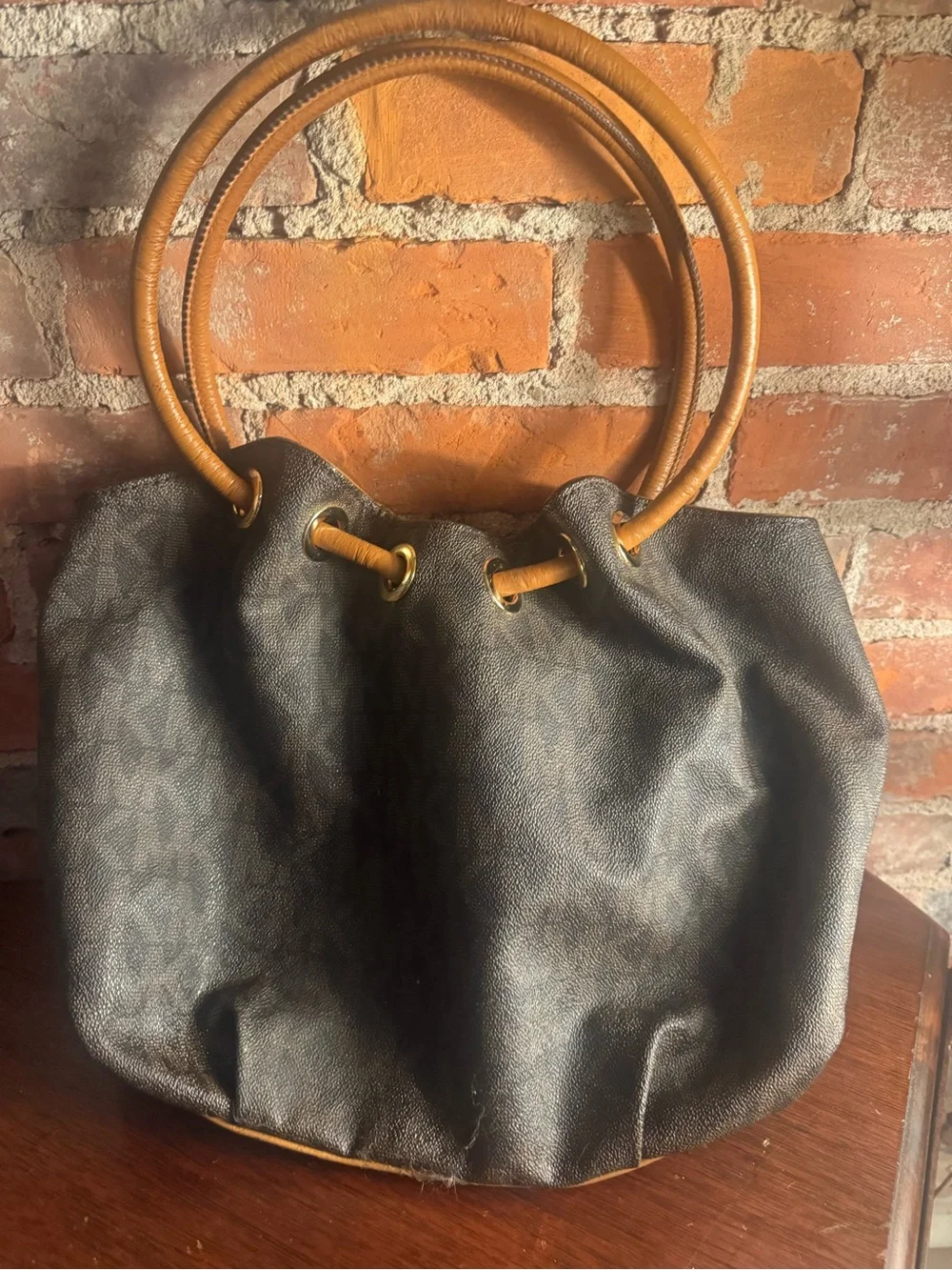 Michael Kors Marina MK Logo Drawstring Tote